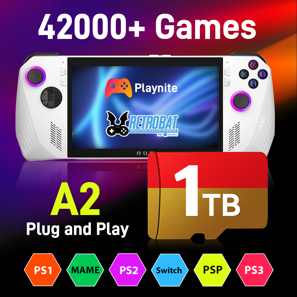 Retro Gaming Play Zone - ROG ALLY/Win 휴대용 게임 콘솔/PC/노트북용 스위치/PS3/2/1/N64용