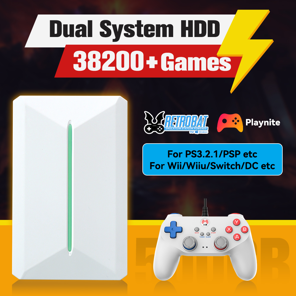 Retro Gaming Play Zone - Retrobat&Playnite 시스템 HDD 레트로 게임 콘솔
