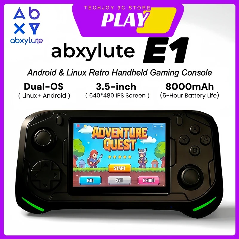 Retro Gaming Os Linux - Abxylute E1 휴대용 게임 콘솔 RK3566