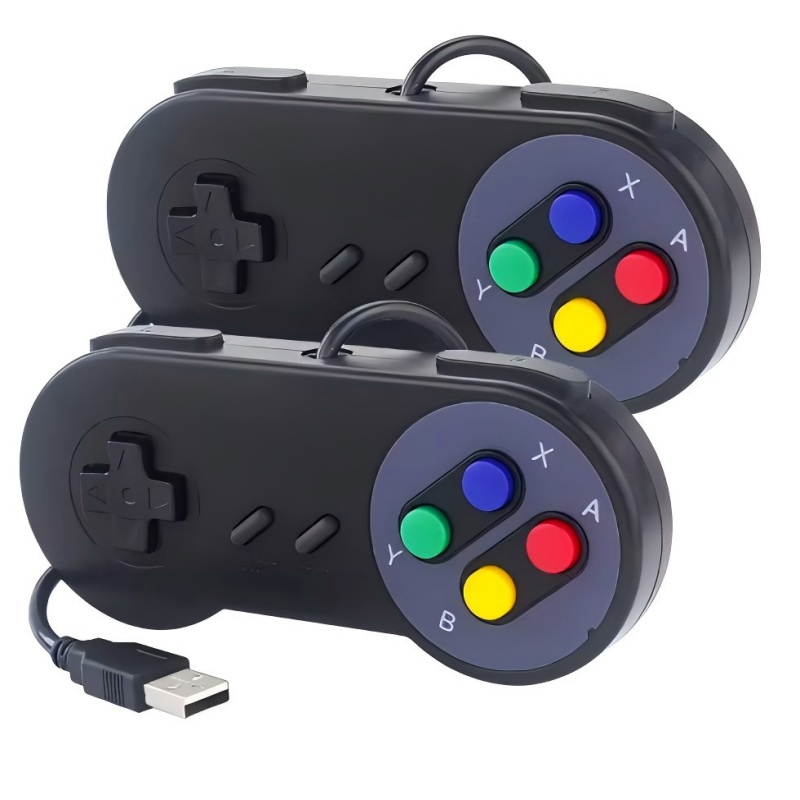 2PCs USB 게임 패드 레트로 게임 조이스틱 유선  - Retro Gaming Raspberry Pi 리뷰 및 가격