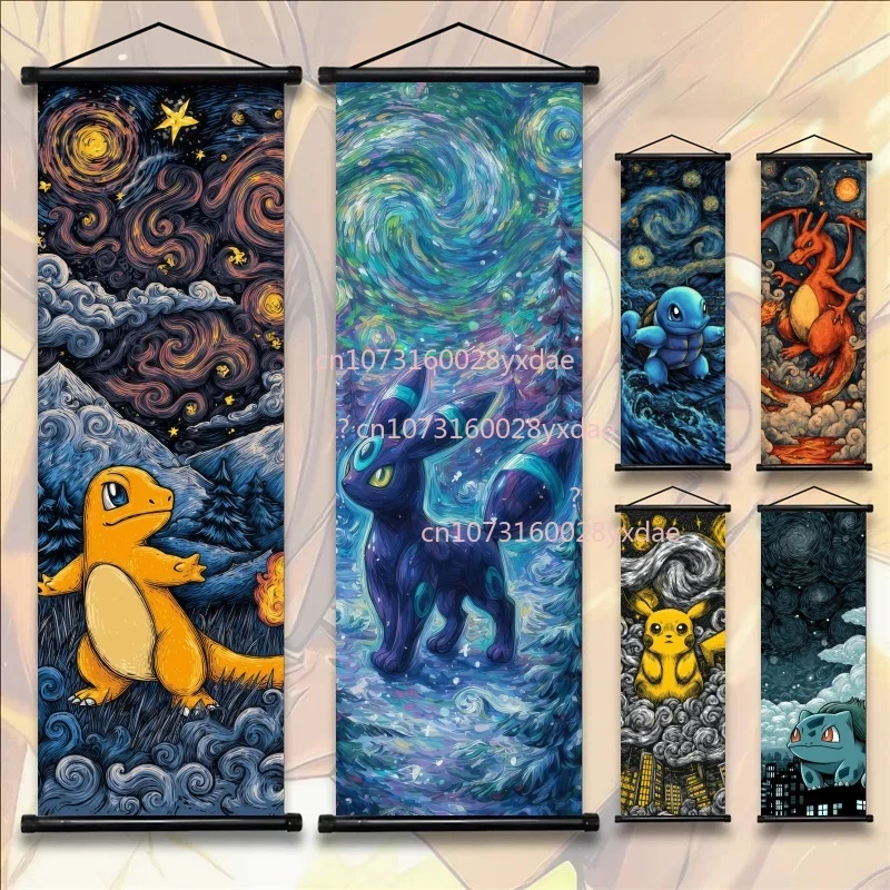 인쇄된 포켓몬 포스터, 애니메이션 벽 장식, 겐가르,  - Retro Gaming Pokemon 리뷰 및 가격